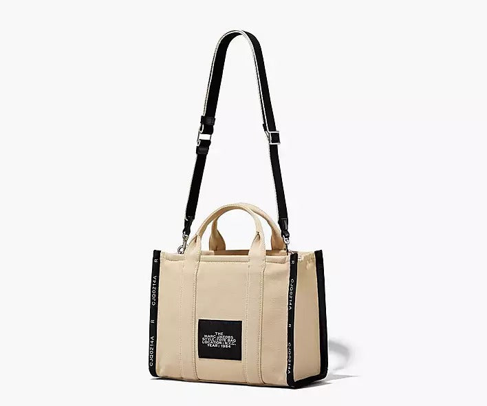 Marc Jacobs THE MEDIUM TOTE JAQUAR BEIGE NEGRO